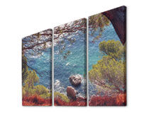 Dreiteilige Leinwand mit Foto