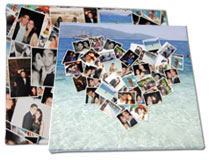 Leinwand Herzcollage