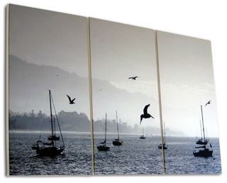 Dreiteilige Leinwand