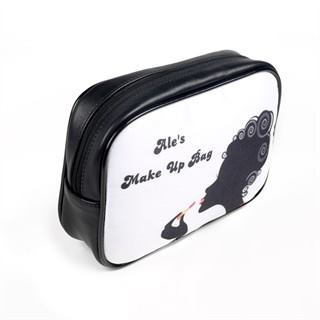 Schminktasche Design und Text