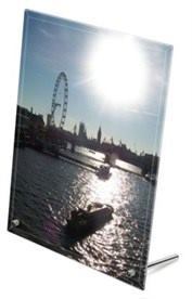 glasbild mit foto london