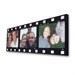 Familienfotos auf Filmstreifencollage Leinwand