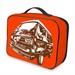 rote Foto Kühltasche mit altem Bus