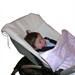 Fußsack rosa Kinderwagen mit Baby