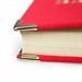 Buch des Lebens rot mit goldenen Eckschonern