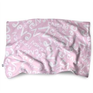 Babydecke rosa mit Name
