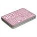 Blechdose rosa mit Text