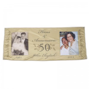Personalisierter Banner mit Fotos und Text