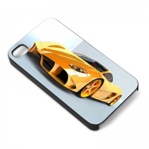 iPhone Hülle mit Auto Eine iPhone Hülle bedruckt mit einem Foto eines gelben Autos