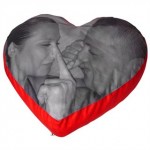 Kissen der Liebe mit einem Foto eines Paares