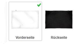 Fotodecke Ansicht Vorder-und Rückseite