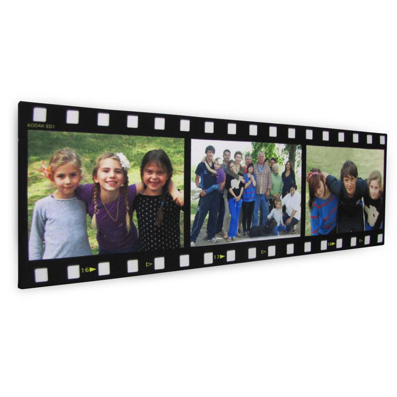 Filmstreifen Collage mit drei Fotos von Freunden