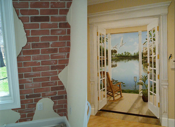 trompe l oeil zwei fotos von ideen für die gestaltung von fototapeten trompe l oeil zwei fotos von ideen für die gestaltung von fototapeten