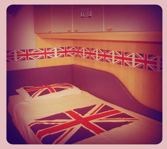 kinderzimmer mit union jack einrichtungsideen