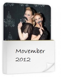 Magnet mit Notizblock mit Movember Foto