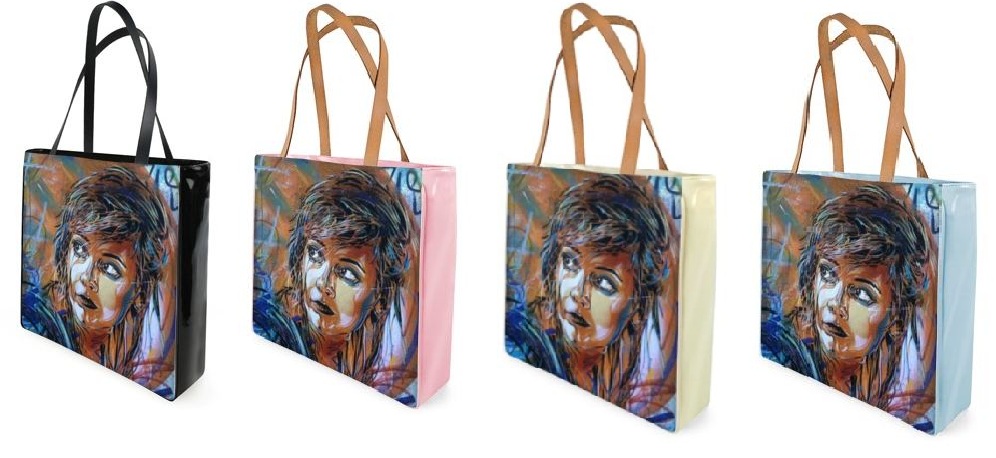 Shoppertasche mit Street Art London Foto in vier Farben