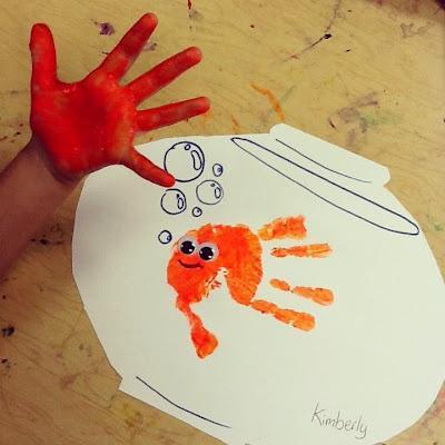Kreative ideen mit hand und fuÃabdrücken von babys und kindern ...