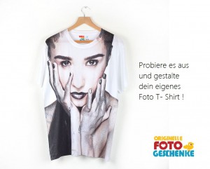Foto T-Shirt selbst gestalten Demi Lovato