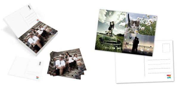 Postkartenblock und Postkarte