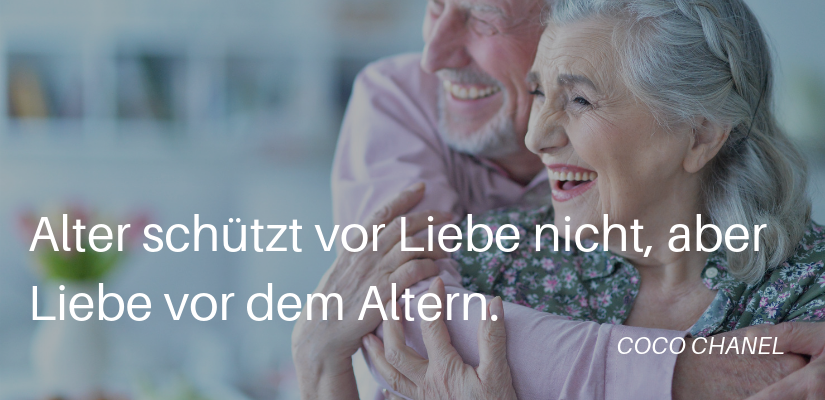 liebes zitate lachende senioren