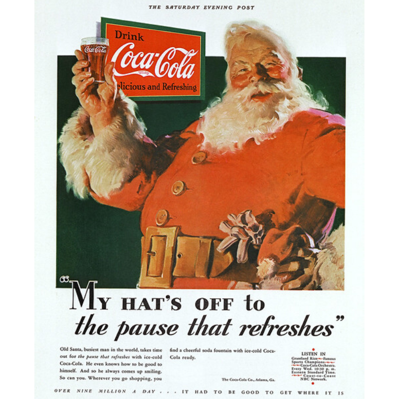 Coca Cola Weihnachtsmann Werbung